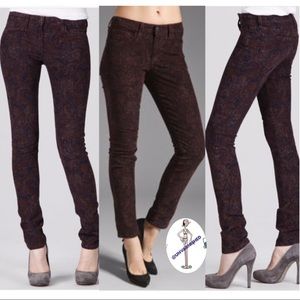 Joe's Paisley Print Skinny Jeans